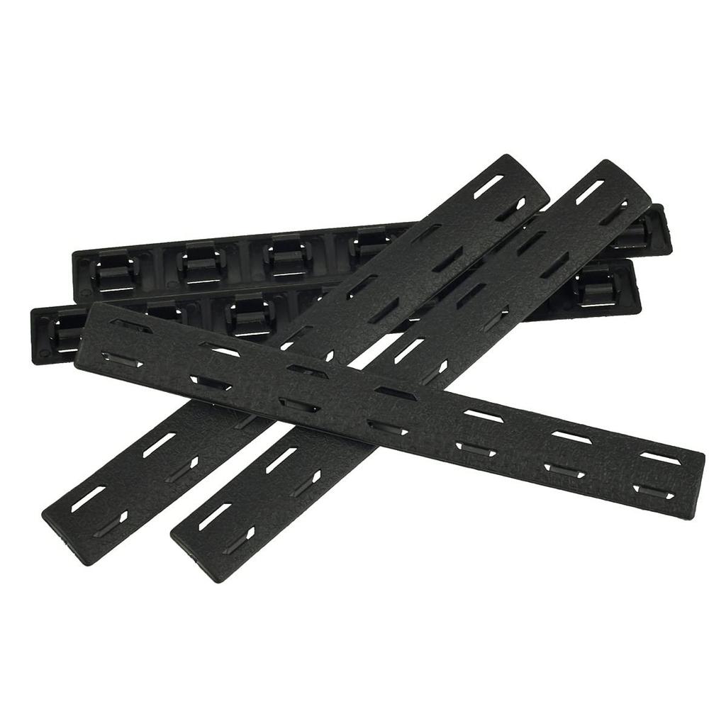 Compatible with M LOK Single Slot Panel Polymer Nylon Heat Resistant 5 Pack Black