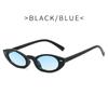 Retro Oval Cat-Eye Sunglasses – Vintage 90s Narrow Frame UV400 Fashion Eyewear for Women & Men
