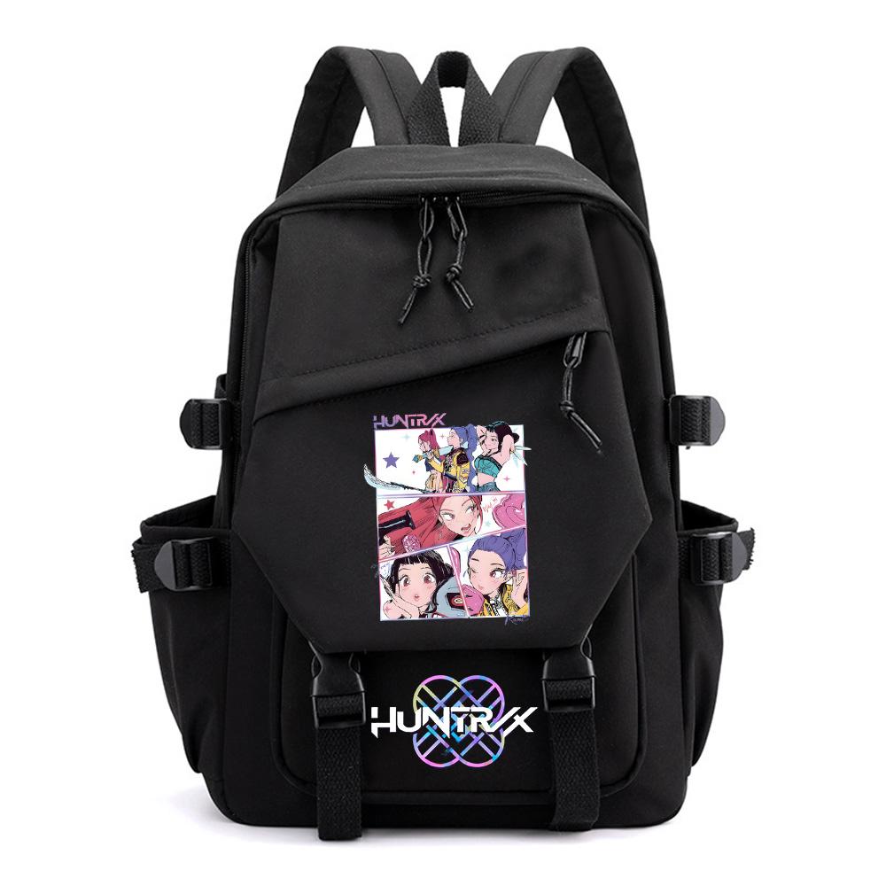 Аниме Мультфильм Kpop Охотники на демонов Принт Рюкзак для Подростка Мальчика Девочки Школьный Рюкзак Детский Студенческий Рюкзак Женская Дорожная Сумка Детский Подарок Mochila