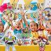 Shiartex Toy Story Birthday Decorations, Birthday Balloon Set, Birthday Party Decorations, Happy Birthday Banner, Cake Topper, Character Balloons
