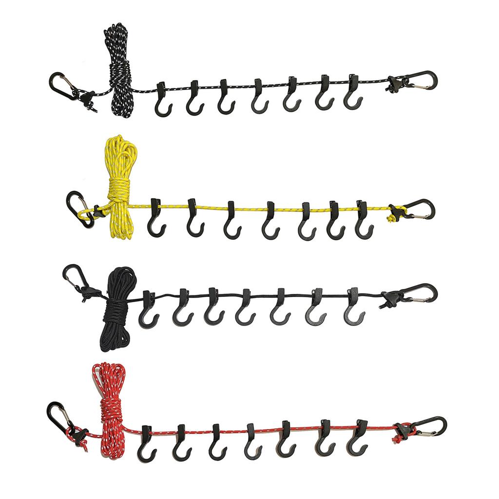Nylon Clothesline Windproof Clothes Drying Rope Windproof Clothesline Camping Clothesline for Outdoor Travel Hiking