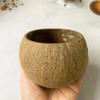 Свеча в кокосовой чаше Ручная работа Свеча из кокосовой скорлупы Свеча из натурального соевого воска