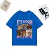 Funny ITs GOON OCLOCK cat Graphics T Shirt Unisex WOMEN Casual  Hip Hop streetwear Tshirt Cotton Short Sleeve Oversized clothes