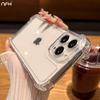 Для iPhone 15 Pro Max Роскошный Прозрачный Защитный Бронированный Силиконовый Чехол для Телефона Для iPhone 11 12 13 Xs Xr 14 16 Plus Акриловая Крышка