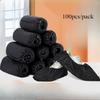 100pcs Black Disposable Shoe Covers for Home Office and Hospital Use - High Quality and Economical