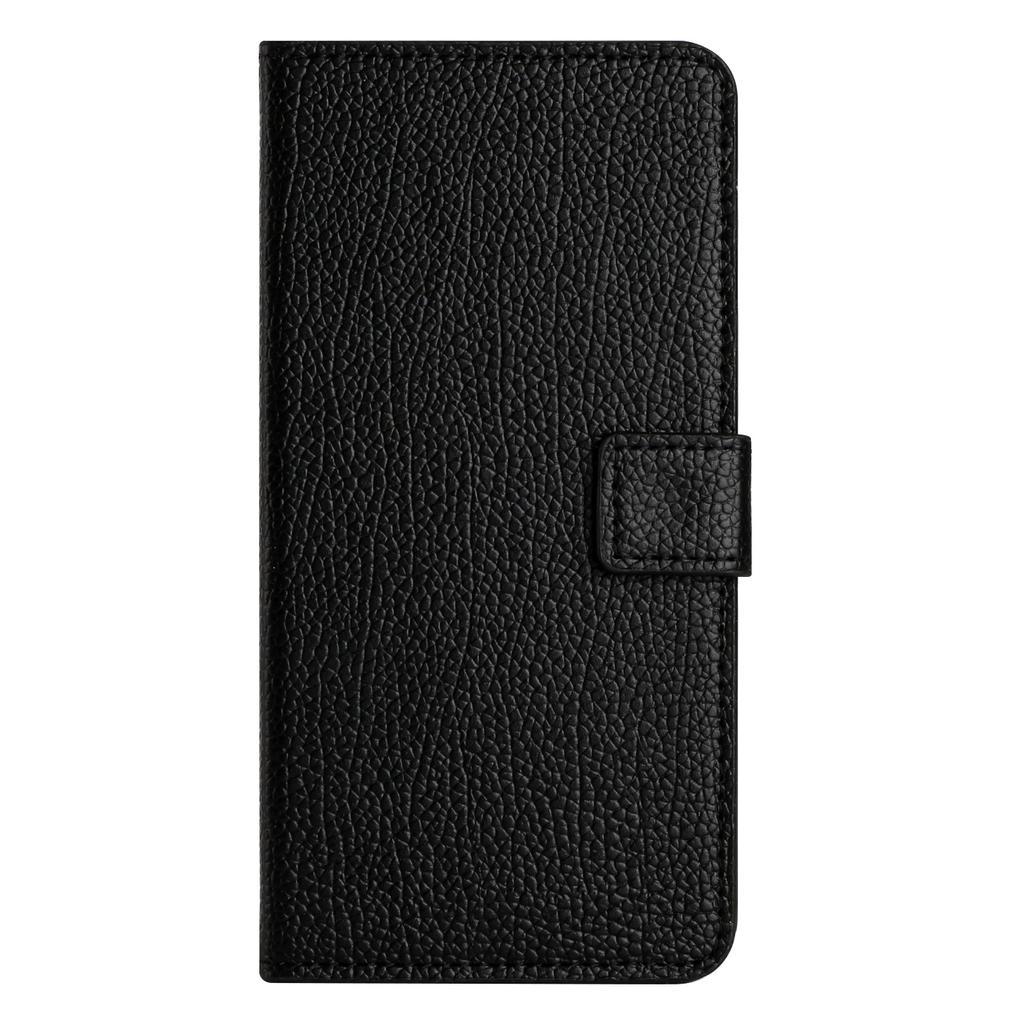 For Motorola Moto G86 5G/G86 Power 5G Case PU Leather Wallet Phone Cover Litchi Texture,Black