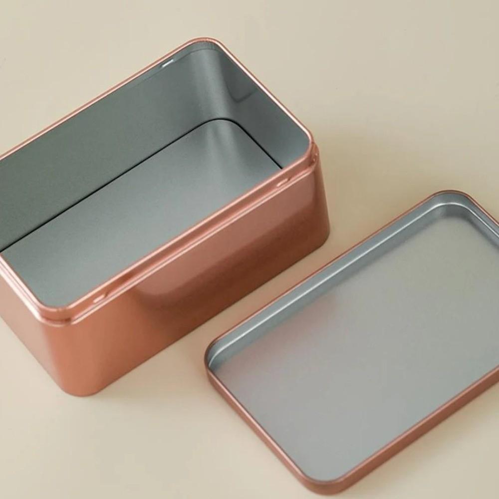 Tinplate Tin Box Solid Color Storage Box New Gift Jar  Candy Storage