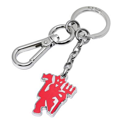 Брелок-подвеска для ключей Paul Smith Devil для мужчин, серебристый и красный, KEYR NMUDEV 25, сделано в Великобритании и Италии [Код товара]