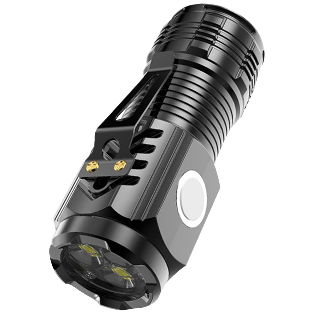 Magnetic Super Bright Tactical Flashlight with Clip USB Rechargeable Tactical Torch Waterproof for EDC Camping Hiking Emergency