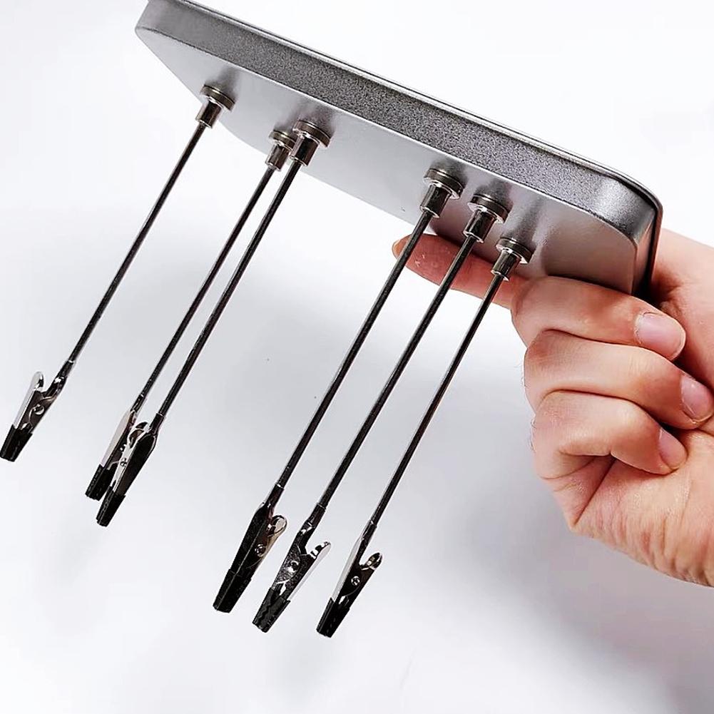 12/1PC Magnetic Crocodile Clip Flexible Crocodile Clip Set Model Coloring Clip Painting Display Stand Base Bracket