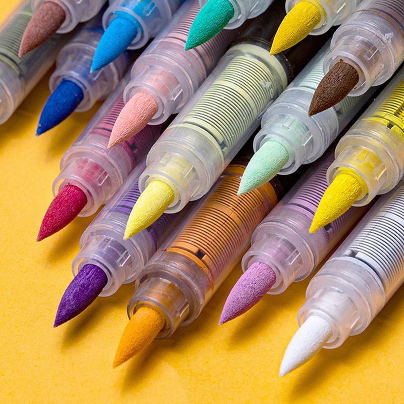 36/60/72 Цвета Акриловые Маркеры-Ручки для Рисования Кисть Маркер для Рисования по Камню Дереву Холсту, Рождественский Подарок DIY Ремесло