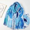 2024 Spring And Autumn Winter New Cotton And Hemp Long Thin Scarf Travel Versatile Sunscreen Warm Shawl For Women