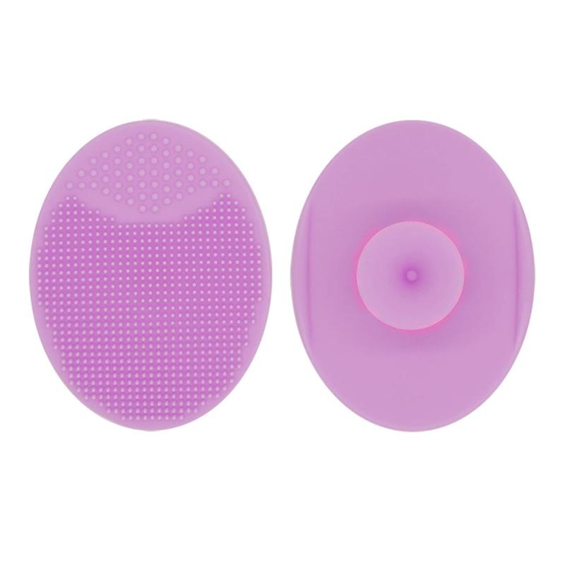 Face Scrubber Soft Silicone Facial Cleansing Brush Face Exfoliator Blackhead Acne Pore Pad Cradle Cap Face Wash