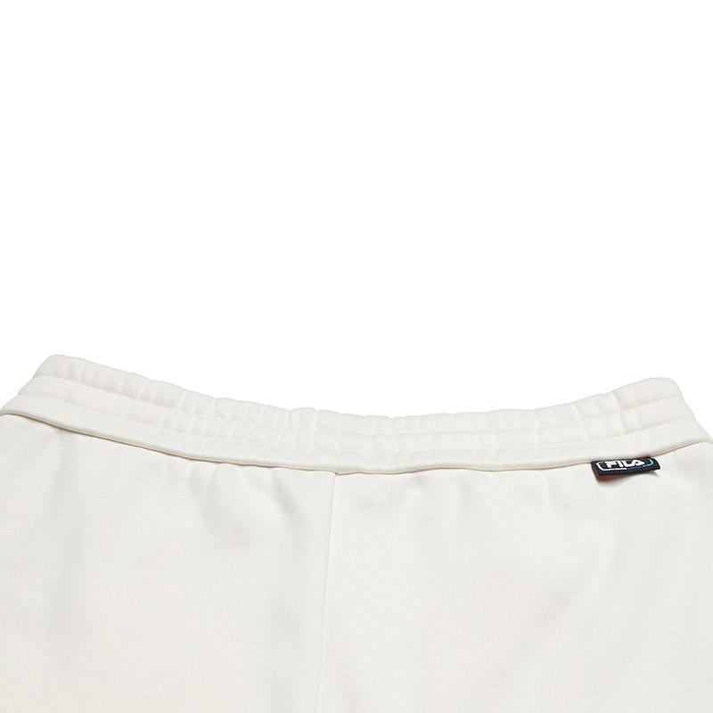 Fila Оригинальные женские флисовые спортивные штаны на кулиске, модные, простые, теплые, свободные, прямого кроя, вязаные, повседневные брюки, женский низ, цвет парного белого F51W549602FIV