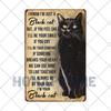 Funny Cat Vintage Metal Sign Plates Decoration House Painting  Living Room Pet Shop Poster Wall Retro Decor Art Plaques 20×30cm