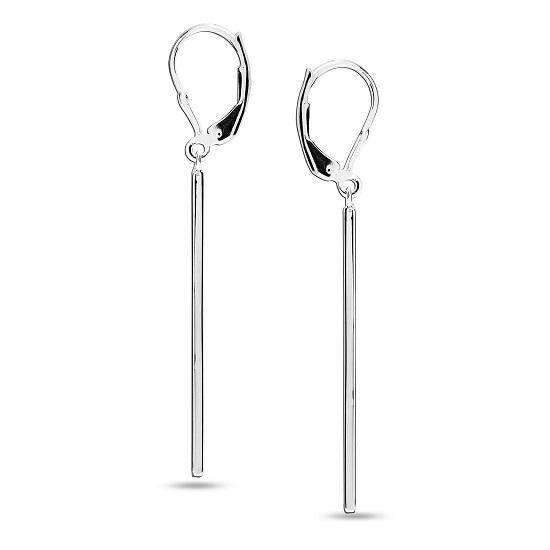 LeCalla Ювелирные изделия из стерлингового серебра S925, вертикальные легкие серьги-подвески с застежкой-русалкой для женщин, 53 мм