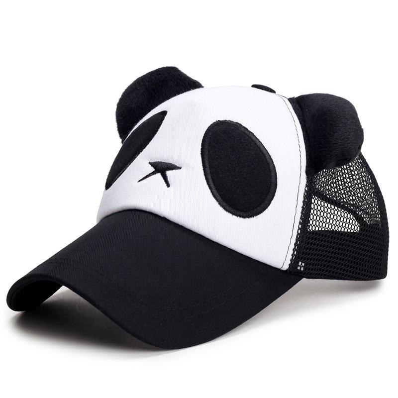 ZEXIN Cute Panda Baseball Cap Summer Sunscreen Sun Hat Fashion Trucker Cap Men and Women Net Cap