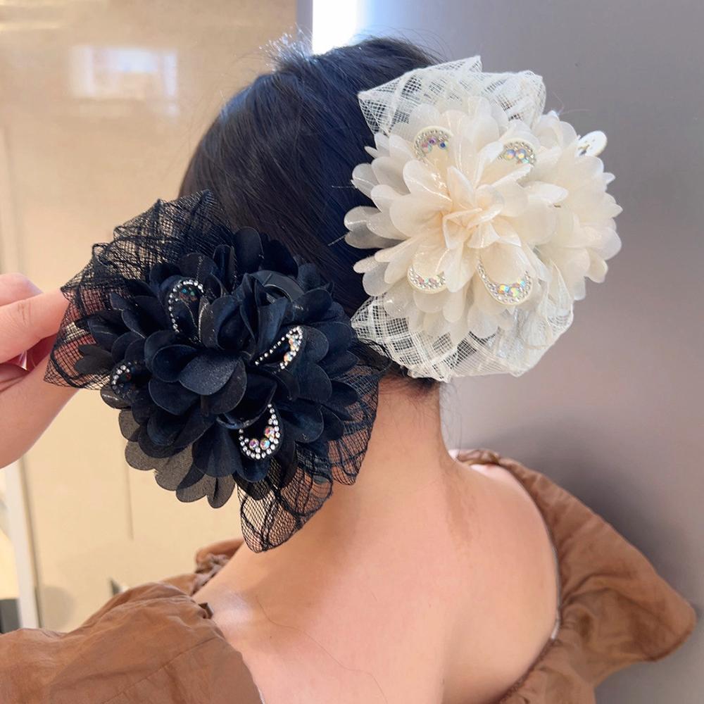 Заколка для волос с кисточкой, заколка для волос в виде цветка акулы, элегантные заколки для волос в виде краба для женщин, сладкая мода