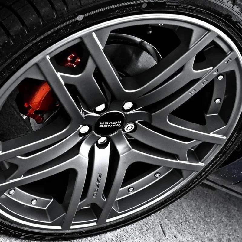 For Land Rover Range Rover SVR 2 Evoque Discovery 3 Freelander 56mm Car Wheel Center Hub Cap Tire Cover Sticker Decoration