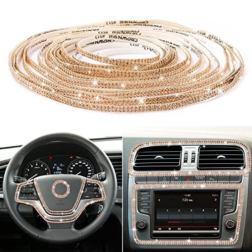 Шикарная отделка автомобиля, самоклеящиеся стразы, автомобильные аксессуары для женщин, автомобильное украшение, внутренняя и внешняя отделка, украшение для приборной панели, наклейки на дверь со стразами