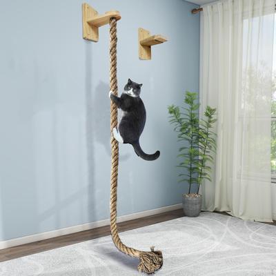 Настенное кошачье дерево с башней для лазанья для котят, гибкий, простой в сборке аксессуар