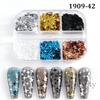 Блеск для ногтей 6 Grid Barbie Platinum Symphony Powder Sequins Pearlescent Powder Nail Glitter