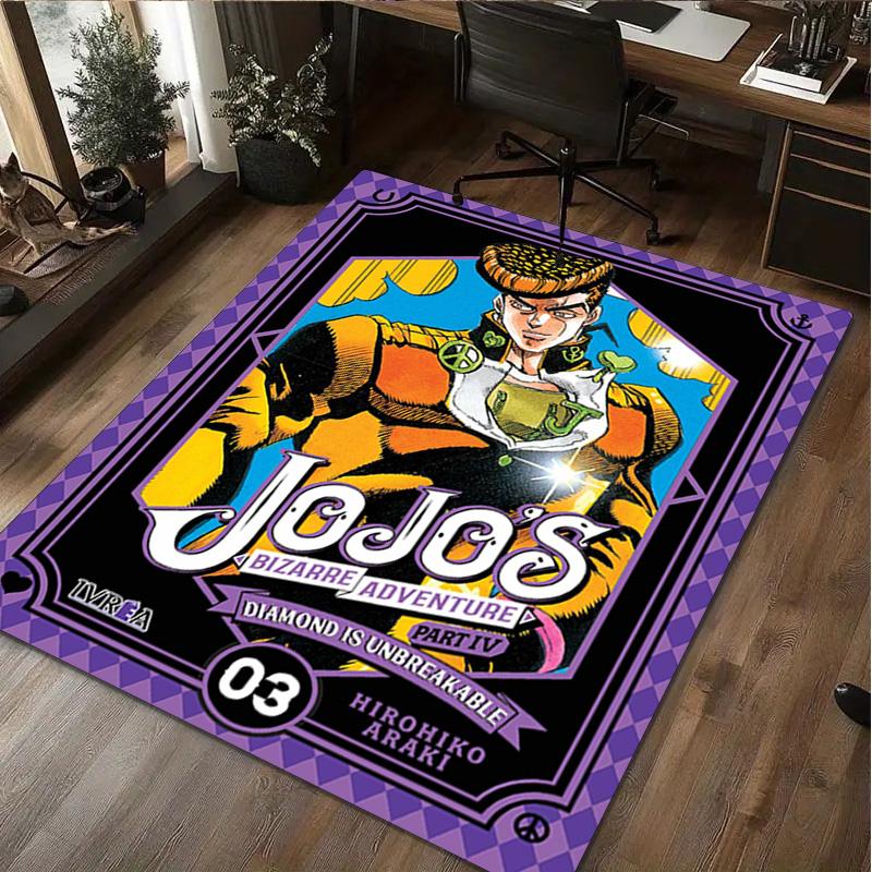 1Pc Jojo′s Bizarre Adventure Rug - Home carpet Office Decorative Carpet For Living Room Bedroom Door Mat Floor Rug Computer Chair Area Rug