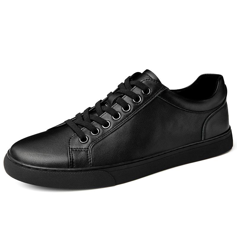 Fashion Genuine Leather Mens Casual Shoes Lightweight Man Skateboard Shoes Luxury Brand Sneakers Travel Tenis Masculino Vulcanize Shoes