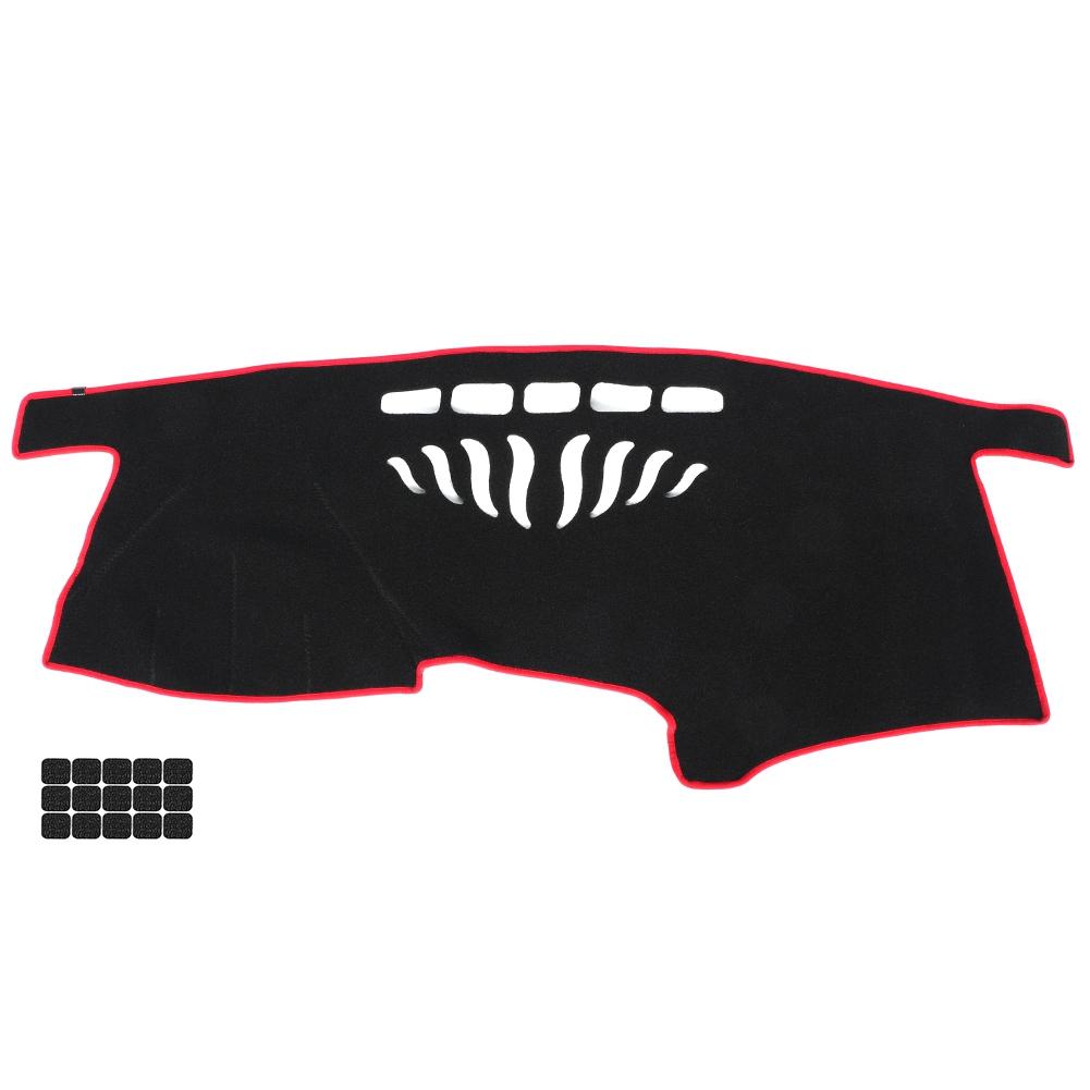 Car Dashboard Cover Mat to Avoid Light, Colorfast, UV Resistant, Installation, Replacement for 2012-2016 with Vents and Openings for