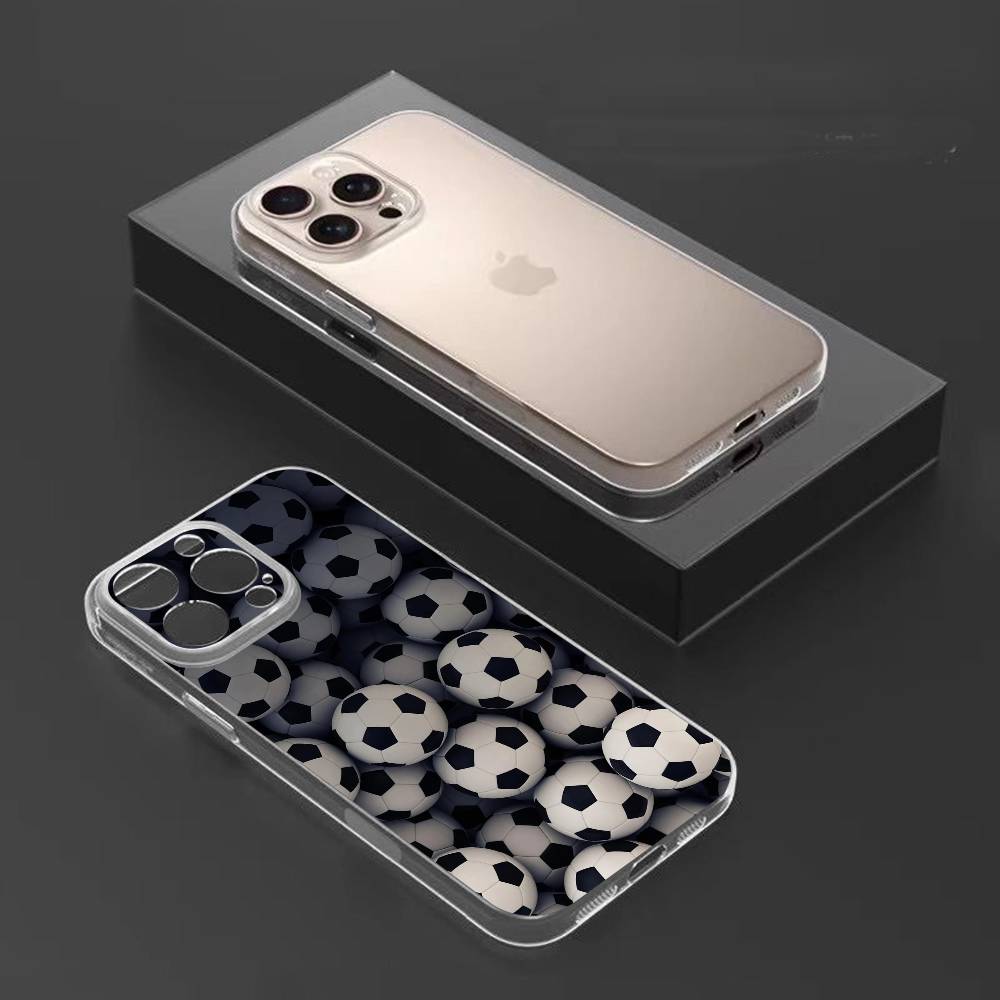 Cool F-Football photo Phone Case For iPhone17,16,15,14,13,12,11 Plus,Pro Max Soft Transparent Cover