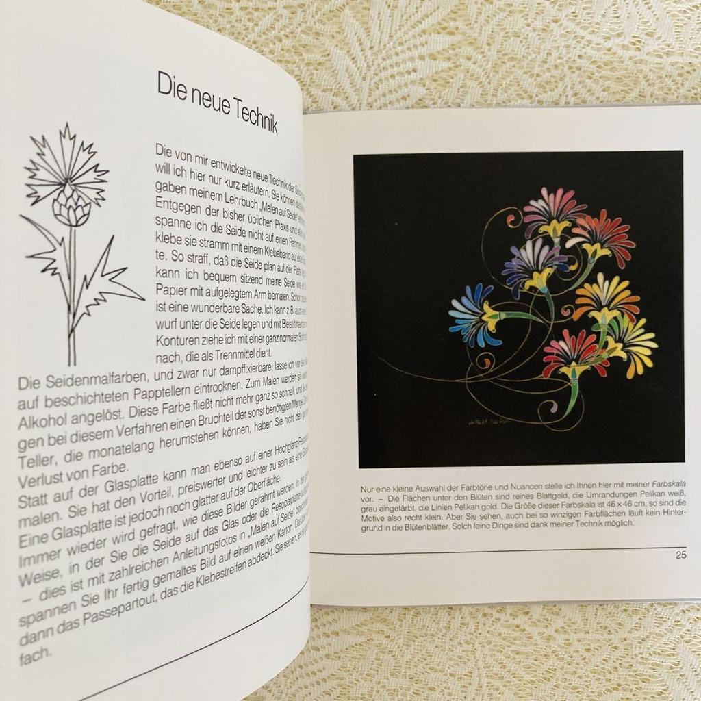 [Б/У] Иностранные книги, старые книги, книги по живописи на шелке, немецкий, искусство, дизайн