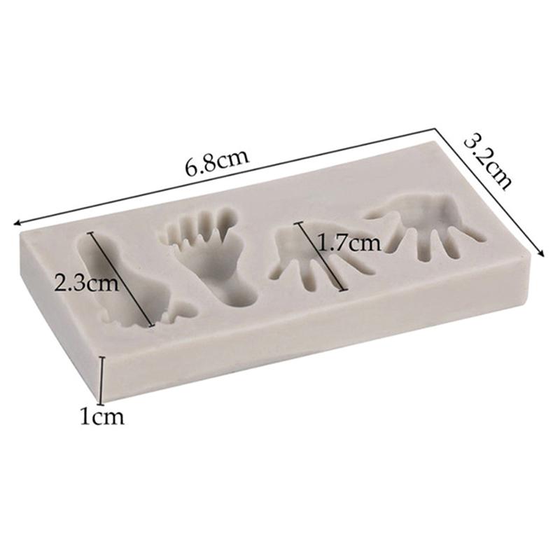 Мини-ножки в форме рук, силиконовые конфеты, шоколадный торт, креативный декор для торта