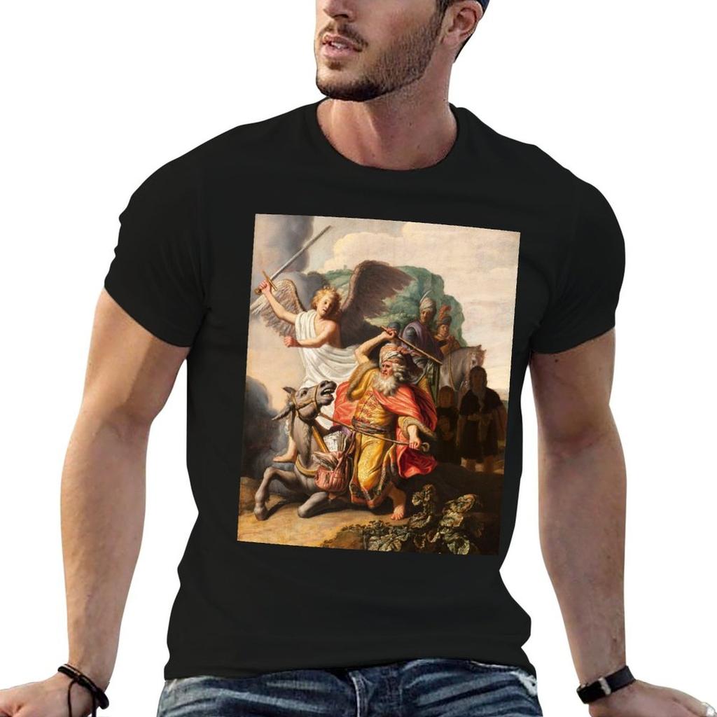 Balaam And The Donkey (1626) Rembrandt Tshirt Unisex T Shirts For Unisex Essential T Shirt Cotton T Shirts Unisex 100 Tshirt