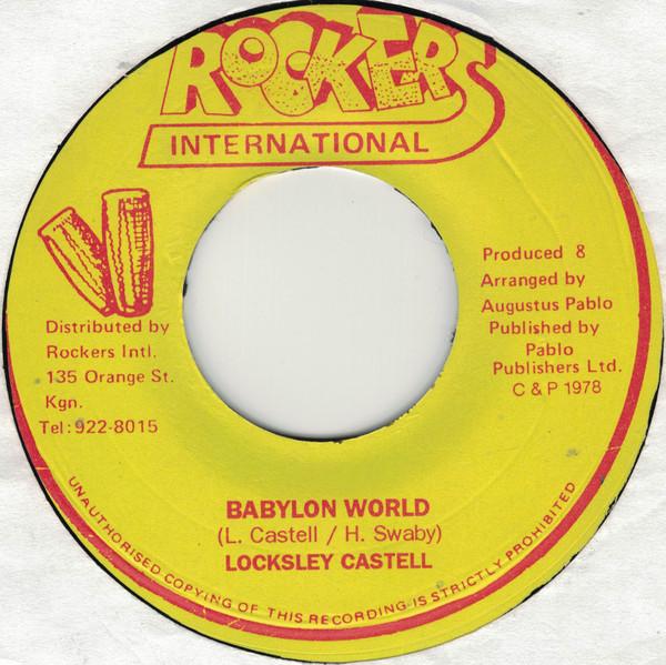 7-дюймовая пластинка LACKSLEY CASTELL Babylon World NONE Rockers Interna Jamaica Reggae Ska Dub Б/у