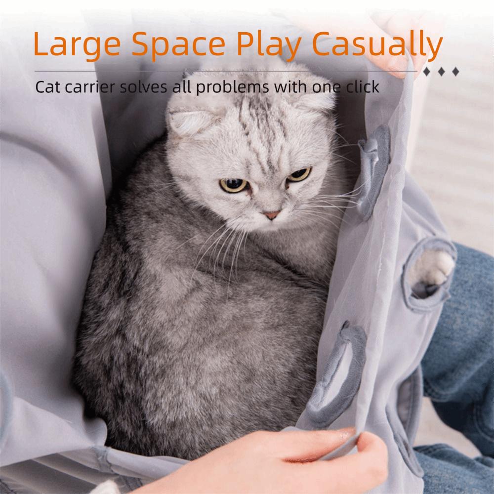 Breathable Mesh Pet Carrier Apron Adjustable Cat Holding Apron Pet Grooming Smock  Pet Training