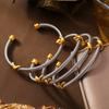 Trend Simple Personality Twist Steel Wire Opening Adjustable Creative Design Bracelet Titanium Steel Jewelry