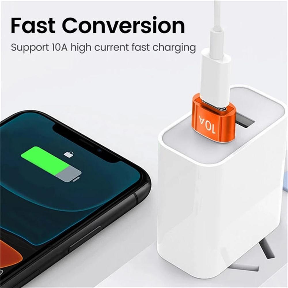 10A OTG USB 3.0 на Type C Адаптер PD 240 Вт Штекер на Розетку Конвертер Быстрая Зарядка OTG Адаптер Для Macbook Ноутбуков Xiaomi Samsung