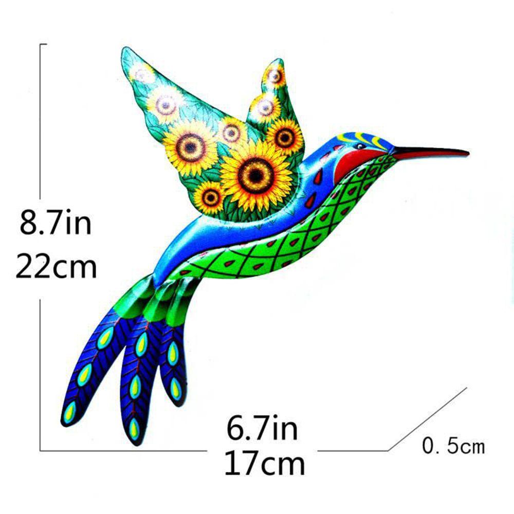 Indoor&Outdoor Handmade Craft Metal Sculptures Ornaments Hummingbird Decorations Wall Hanging