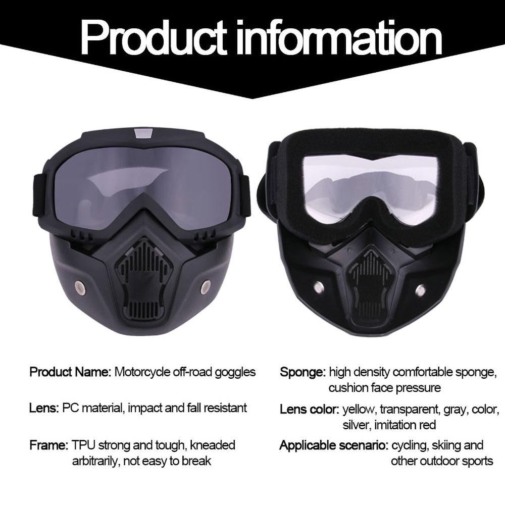 Мотоциклетный шлем Professional Outdoor Cycling Face Mask Goggles for Windproof Ski Snowboard Snowmobile