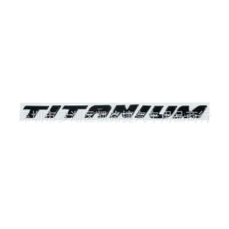 Металлическая английская наклейка TITANIUM для багажника, автомобильная наклейка, высококачественная версия автомобильной наклейки