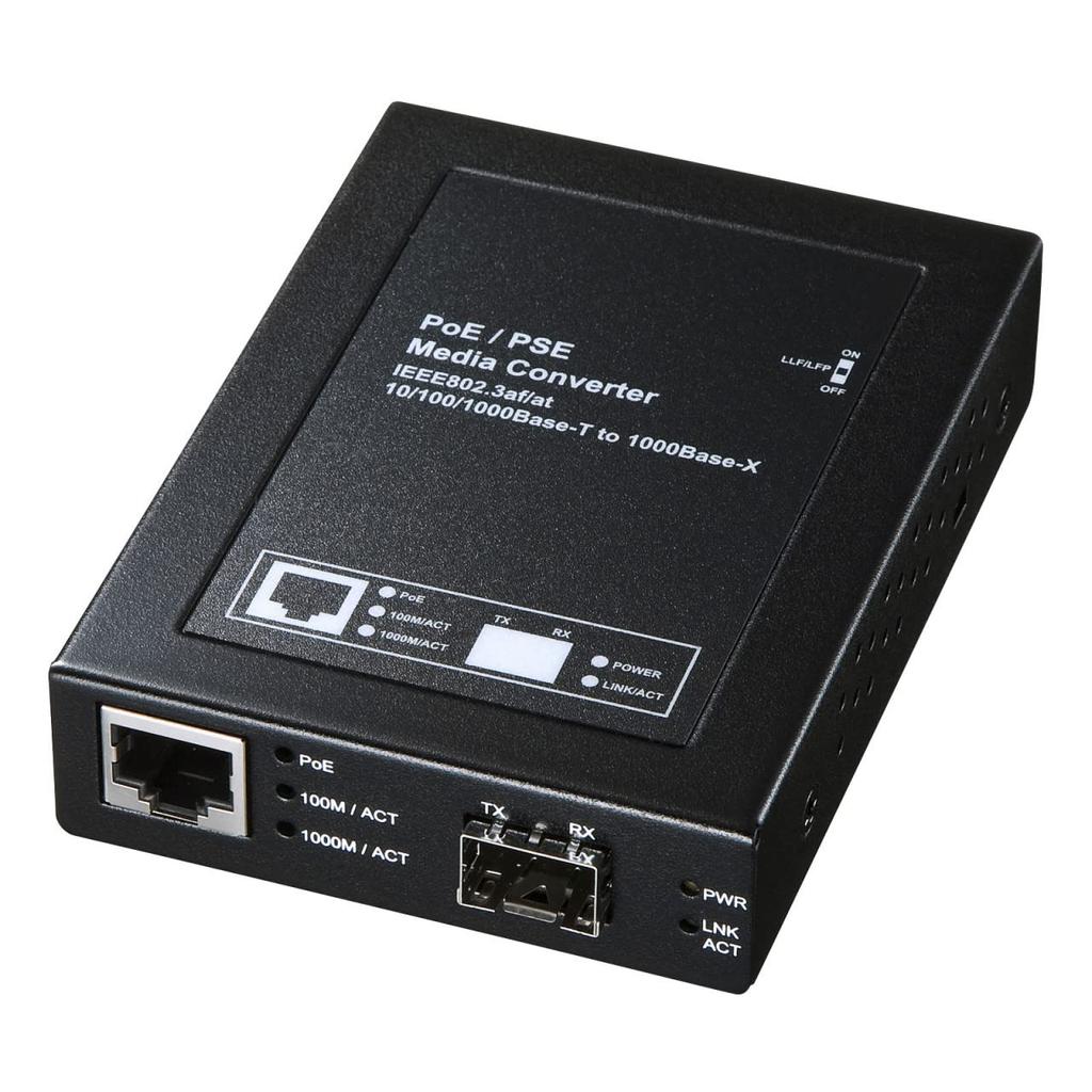 SANWA SUPPLY Optical Media Converter LAN-PSC212RFN