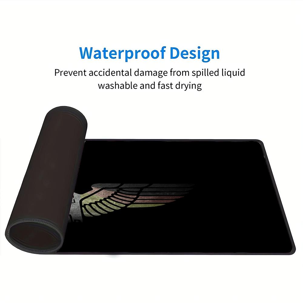 Eagle Symbolism Power Large Gaming Mouse Pad Nonslip Rubber Base Waterproof Desk Mat For Office Pc Laptop