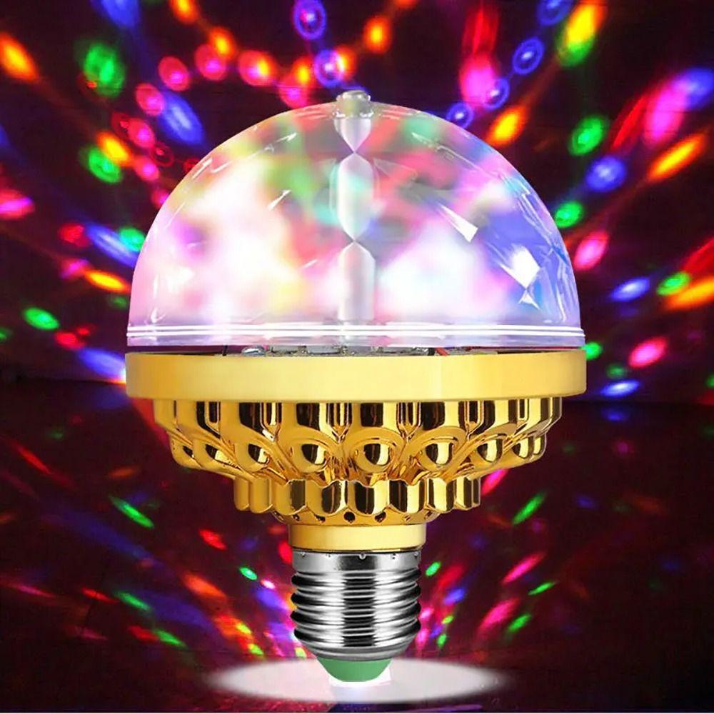 1Pcs Crystal RGB Projection Lamp E27 DJ Disco Ball Light Wedding Lighting