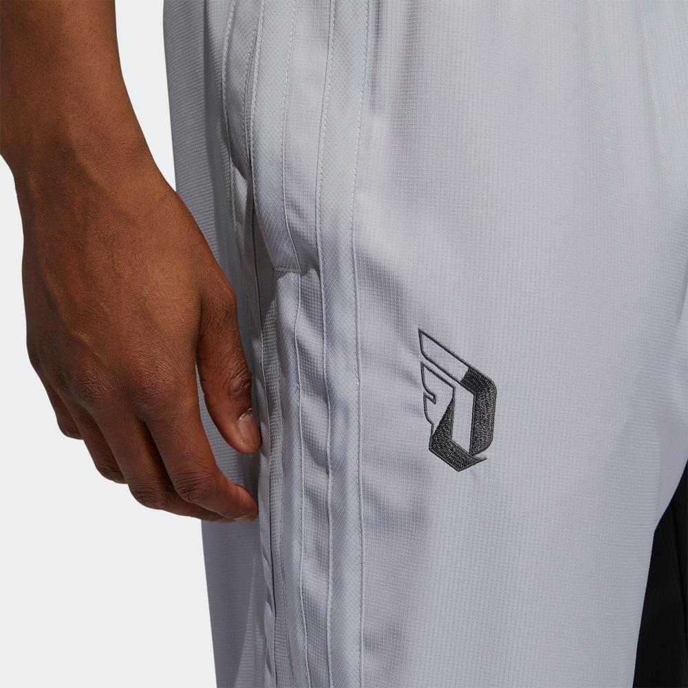 Adidas Мужские баскетбольные брюки с цветными блоками, серые GL7097