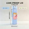 1PC Milkshake Cup Cat Pattern 750ml Color Plastic Sports Water Bottle Leakproof Flip Straw Lid Suitable for Sports Office Home Use
