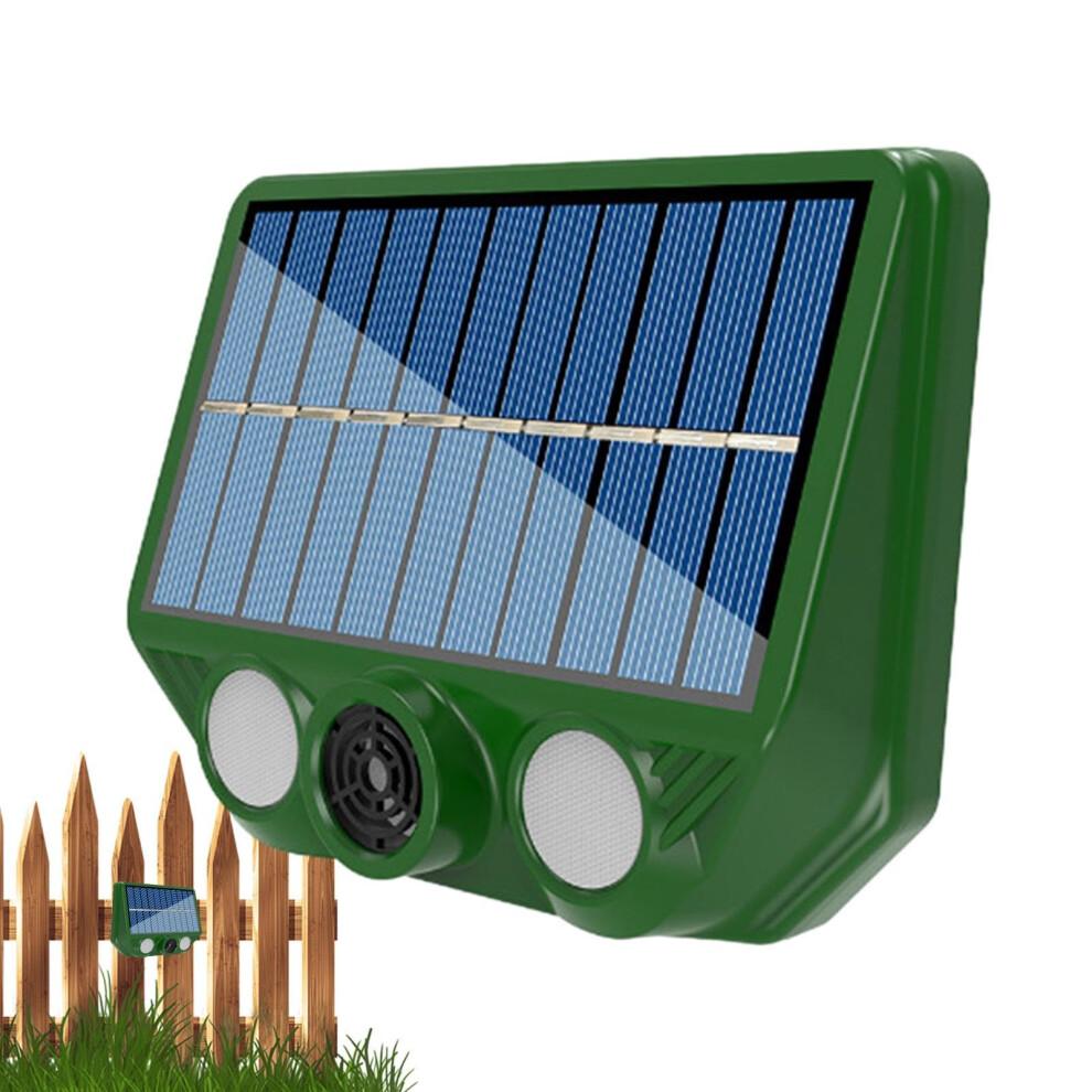Solar Cat Ultrasonic Animal Repeller - Solar-Powered Waterproof Device for Gardens, Farms, and Garages to Deter Squirrels and Dogs