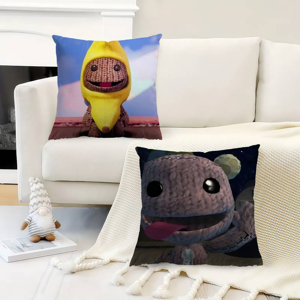 Забавная подушка-чехол Sackboy из LBP Наволочка для подушки Гостиная Диван Домашний декор На заказ