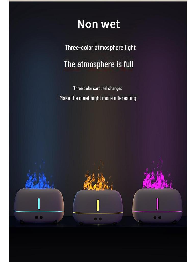 Увлажнитель воздуха USB Flame 2023: Большой аппарат для ароматерапии с распылителем для дома и спальни