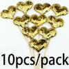 (10 Pcs/pack)4.8x13cm Love Sparkle Signature Storyboard Decoration Wedding Cake  Handmade DIY