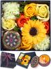 In Professionally Puanela Soap Flower Box with Aroma Popular Gift for Artificial Carnations [Featured Anan, Supervised] Candle, Women, Birthday,